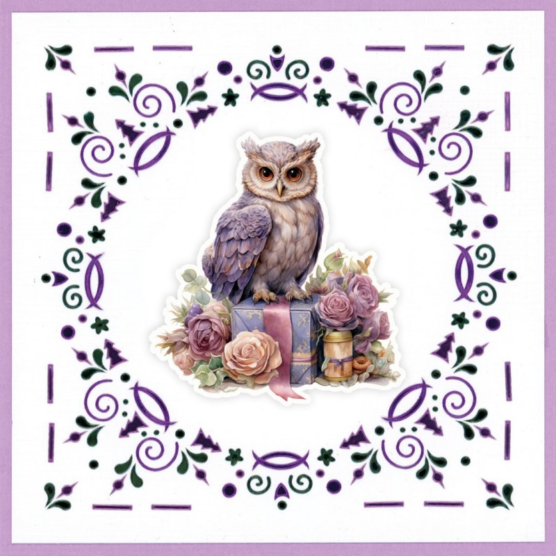3D Hobbydots Sheet - Berries Beauties - Pastel Purple Christmas 2