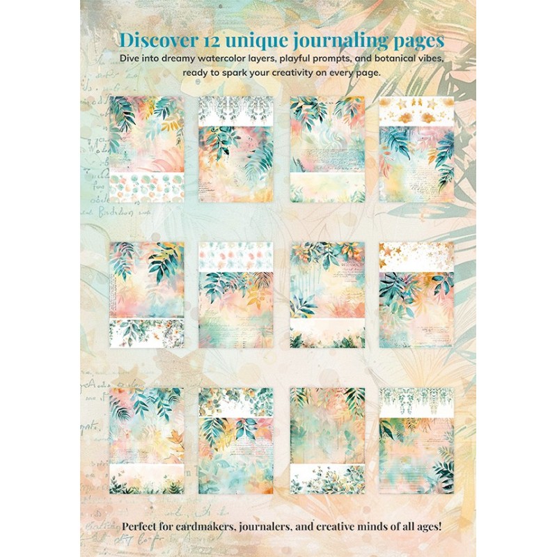 Dear Paper - A Card and Art Journaling Serie  - Backgrounds - Giraffe