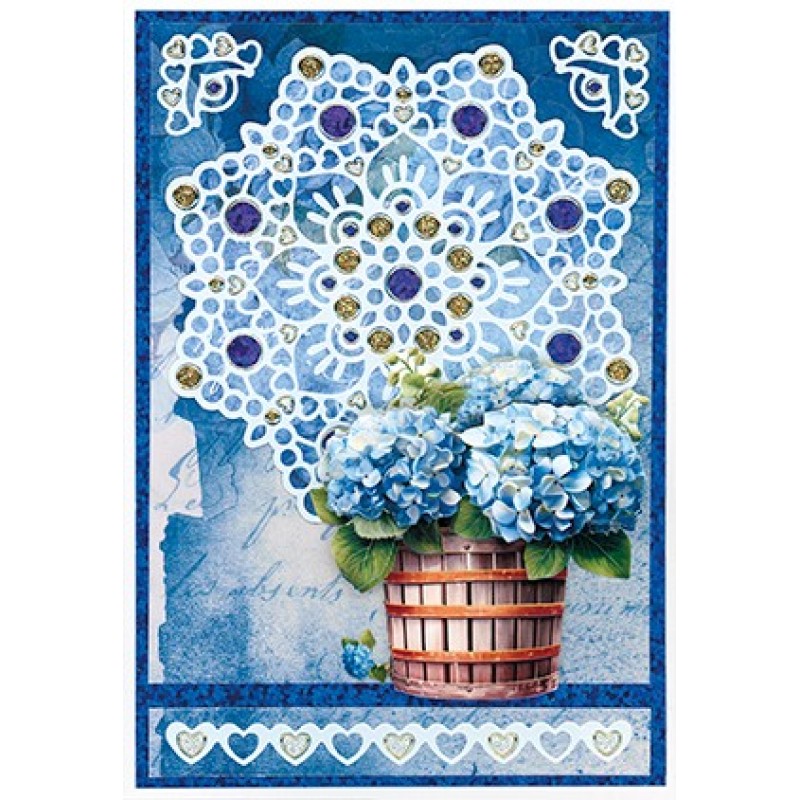 3D Pushout Sheet - Berries Beauties - Blue Meadow - Water Pump