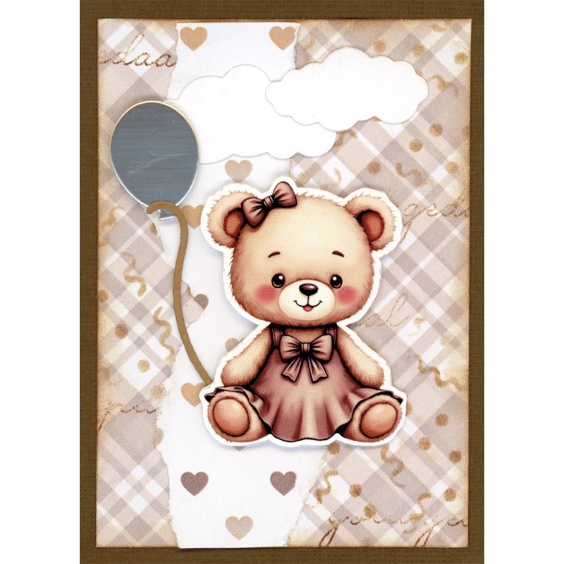 Paperpack - Berries Beauties - Teddy 20 x 20 cm