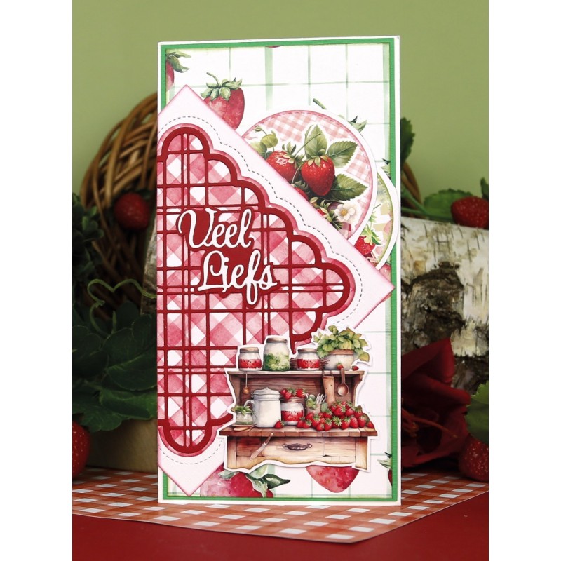 3D Push out Sheet - Berries Beauties - Sweet Strawberries - Strawberry Sale