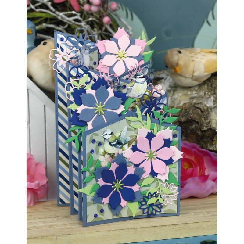 Stencil - Card Deco Essentials - Navy Elegance - Elegance Zigzag A4