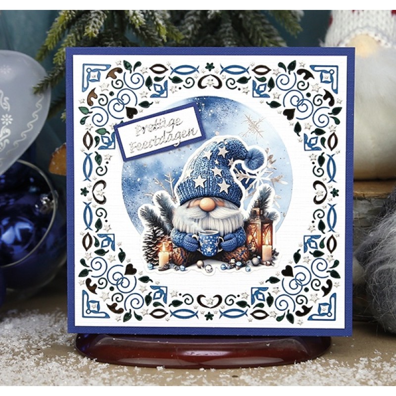 3D Pushout Sheet - Berries Beauties - Gnomie Holidays - Blue