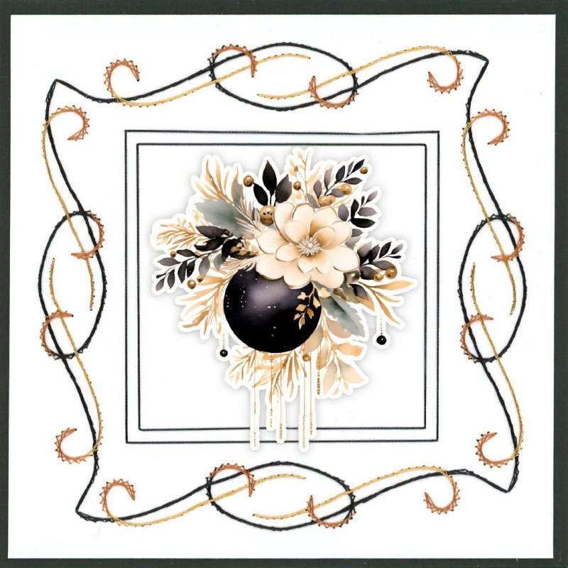 3D Stitch and Do Sheet - Berries Beauties - Golden Whisper 2