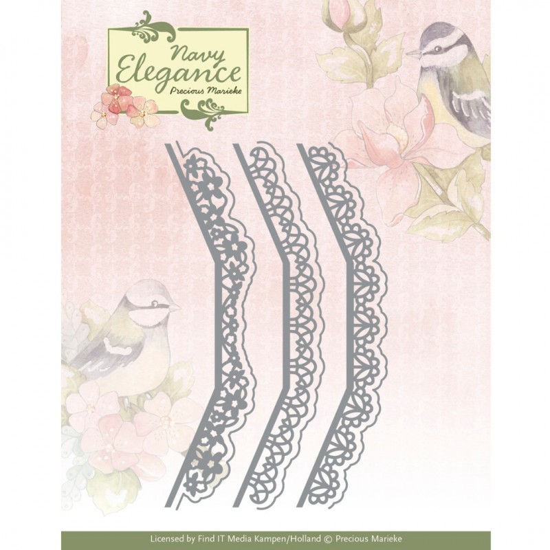 Dies - Precious Marieke- Navy Elegance - Elegance Borders