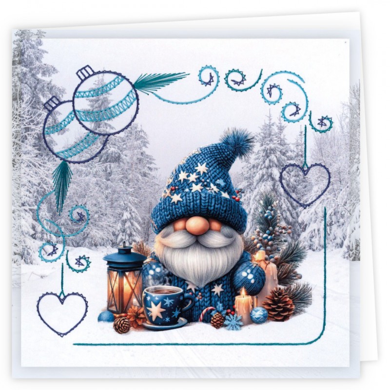 Stitch and Do Cards 20 - Berries Beauties - Gnomie Christmas