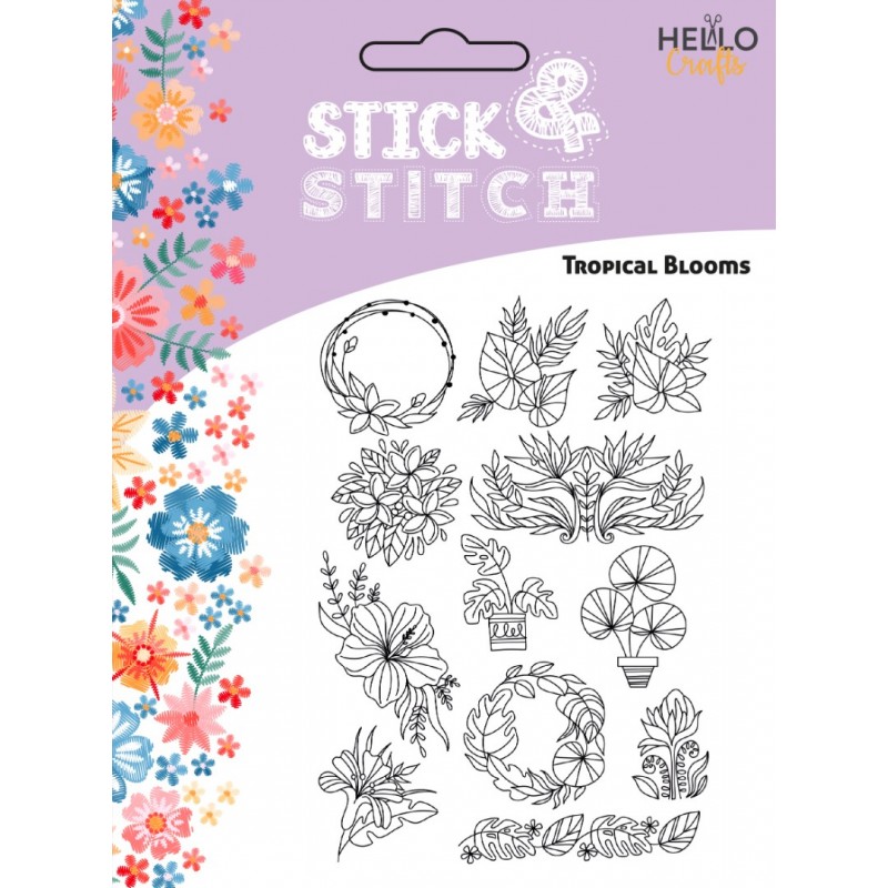 Stick and Stitch Tropical Blooms Stick and Stitch Tropical Blooms