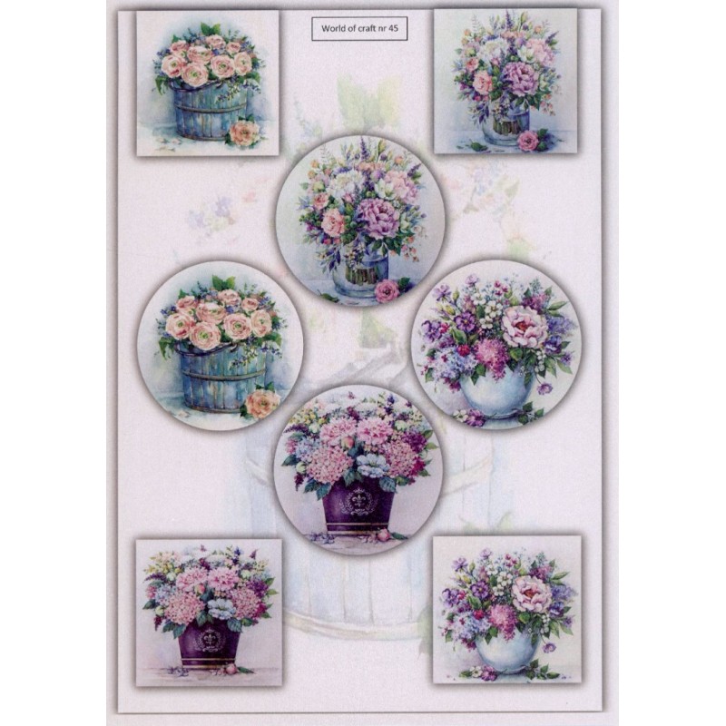 Cutting Sheet - WOC - nr 45 - Flower Pots