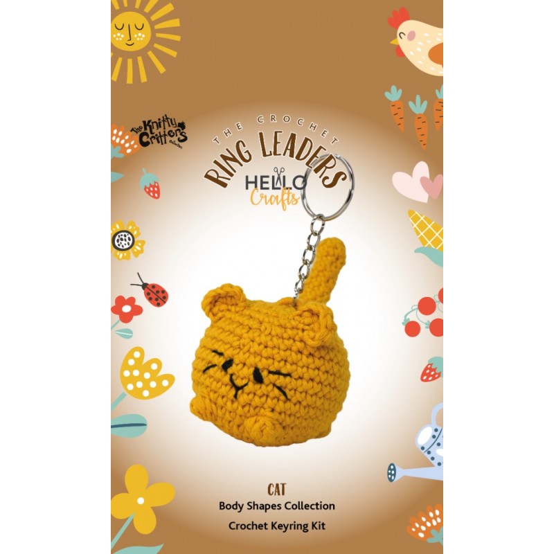 The Knitty Critters Keyring Cat