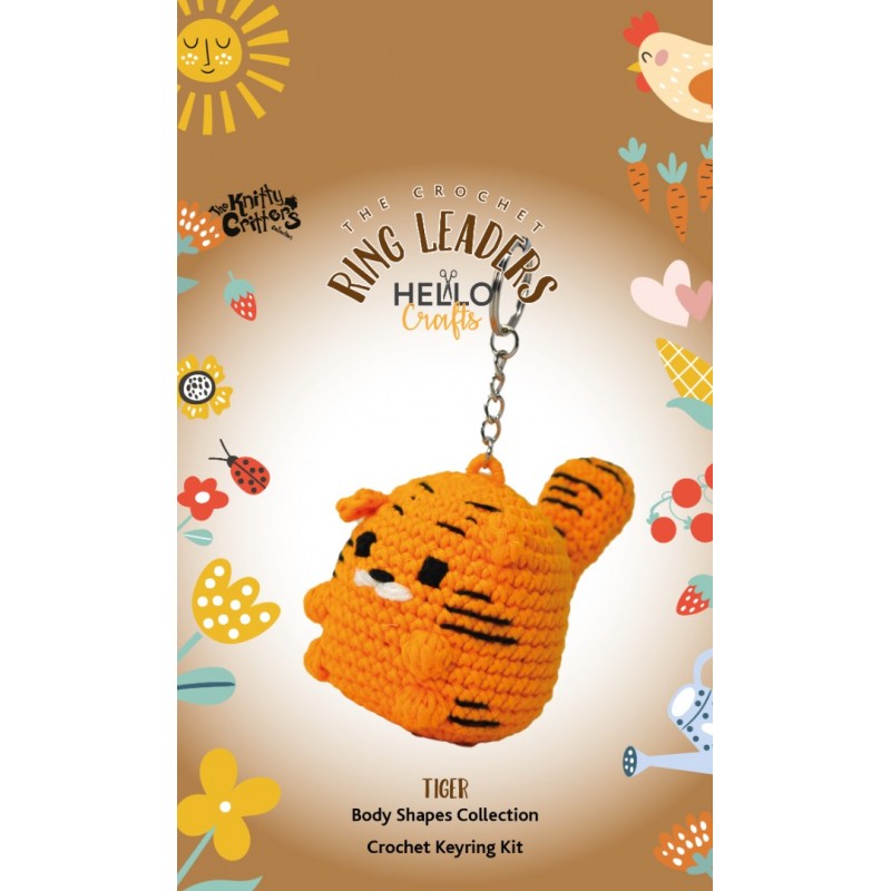 The Knitty Critters Keyring Tiger