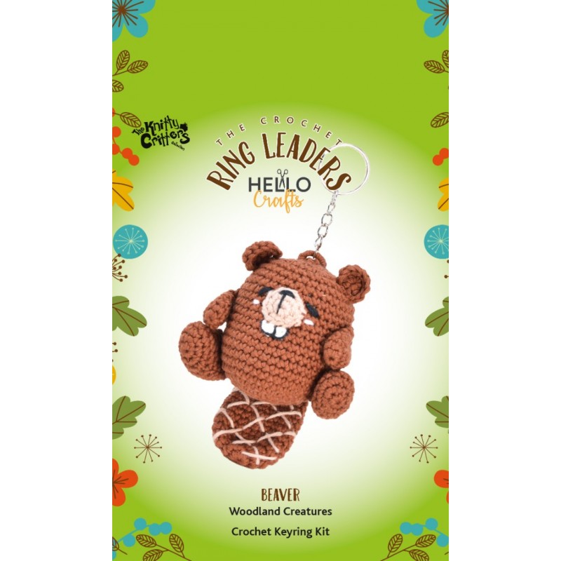 The Knitty Critters Keyring Beaver
