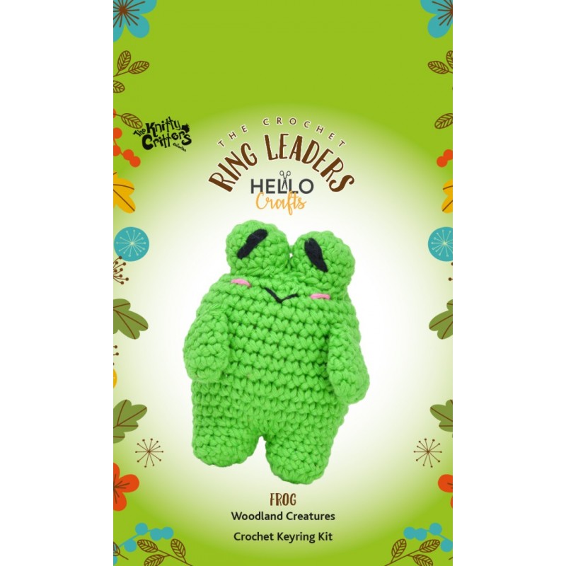 The Knitty Critters Keyring Frog