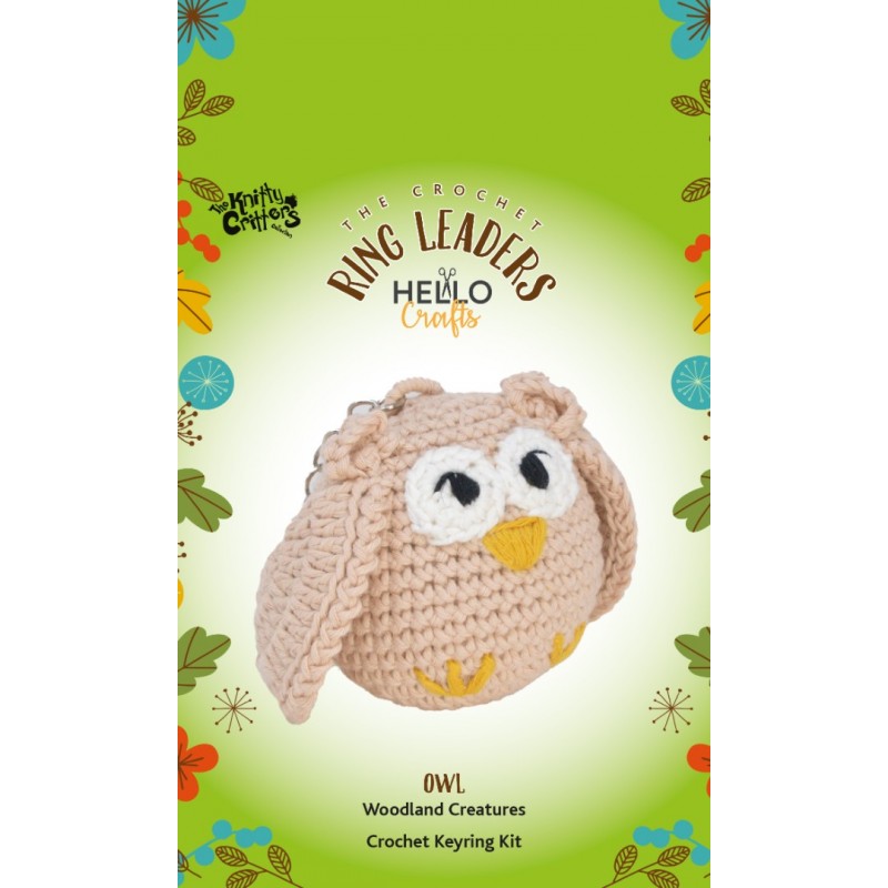 The Knitty Critters Keyring Owl