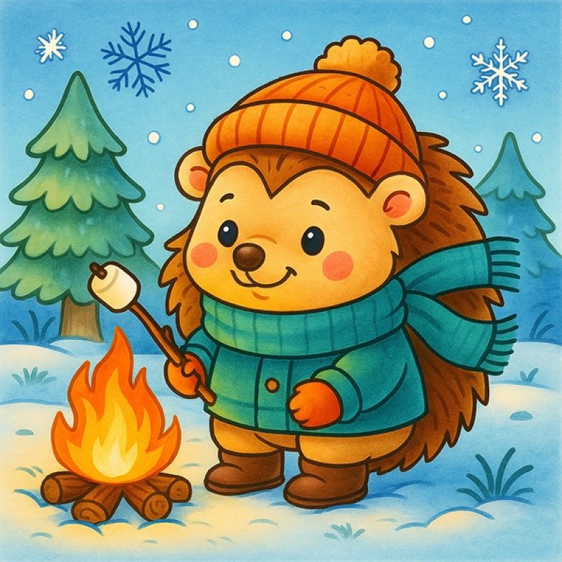 Findit Color - Cozy Colouring Cards Set - Winter Friends