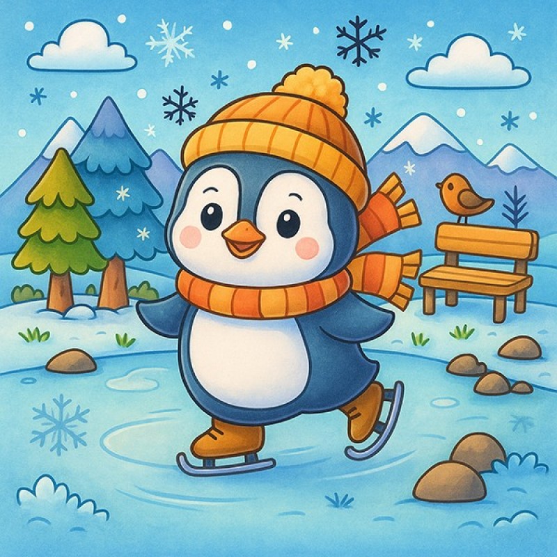 Findit Color - Cozy Colouring Cards Set - Winter Friends