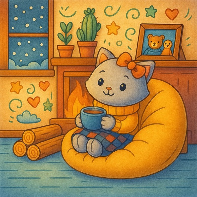 Findit Color - Cozy Colouring Cards Set - Winter Friends