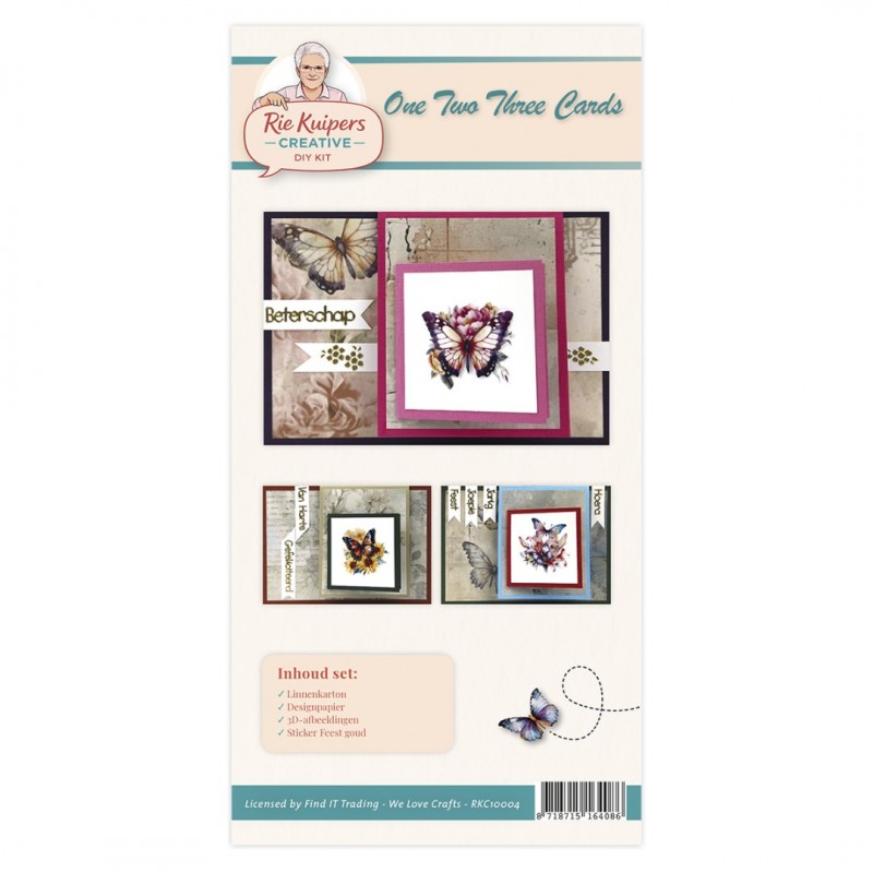 Rie Kuipers Creative – One-Two-Three Cards - Butterflies Rie Kuipers Creative – One-Two-Three Cards - Butterflies