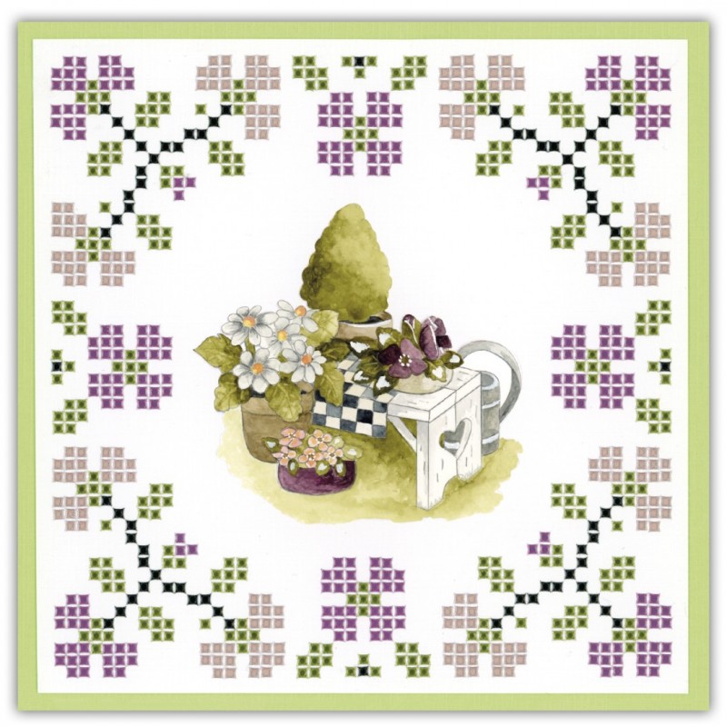 Sparkles 147 - Precious Marieke - Flowers on a Bench