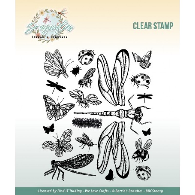 Clear Stamp- Berrie's Beauties - Dragonflies