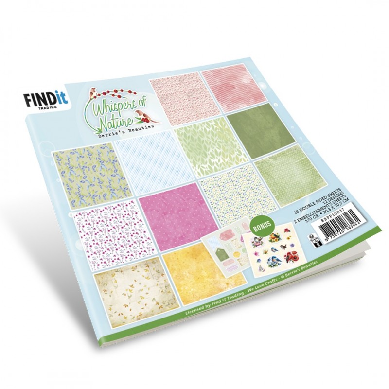 Paperpack - Berries Beauties - Whispers Of Nature 20 x 20 cm Paperpack - Berries Beauties - Whispers Of Nature 20 x 20 cm