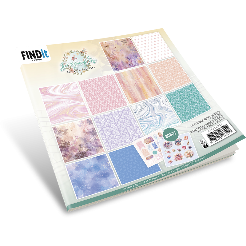 Paperpack - Berries Beauties - Dragonflies 20 x 20 cm