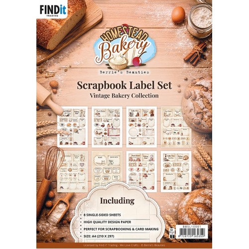 Berrie's Beauties Scrapbook Label Set