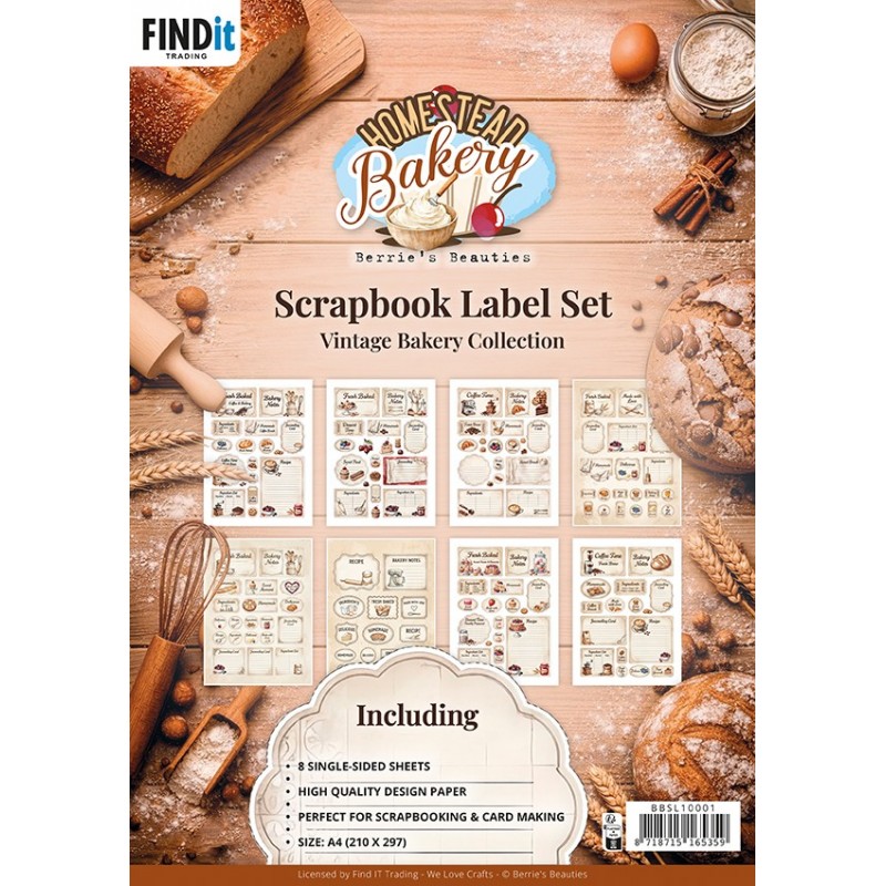 Berrie's Beauties Scrapbook Label Set