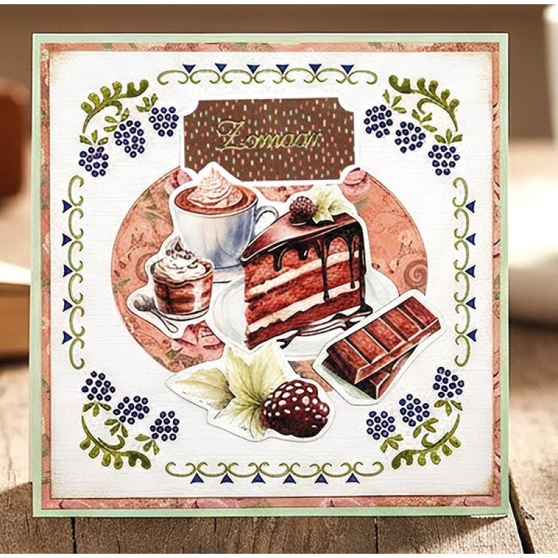 Linen Cardstock Pack - Berries Beauties - Sweet Moments - A4