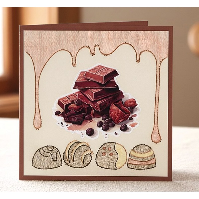 3D Pushout Sheet - Berries Beauties - Sweet Moments - Chocolate Bliss