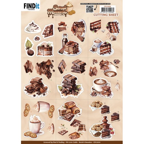 3D Cutting Sheet - Berries Beauties - Sweet Moments - Mini