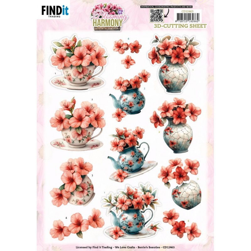 3D Cutting Sheet - Berries Beauties - Blooming Harmony - Elegance