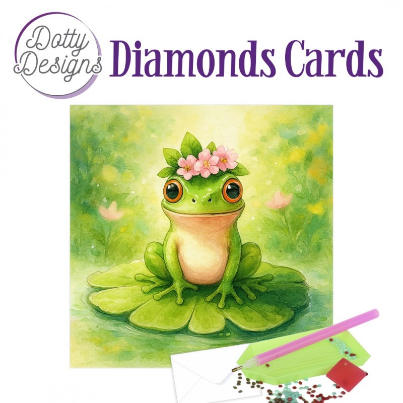 Dotty Designs Diamond Cards - Frog