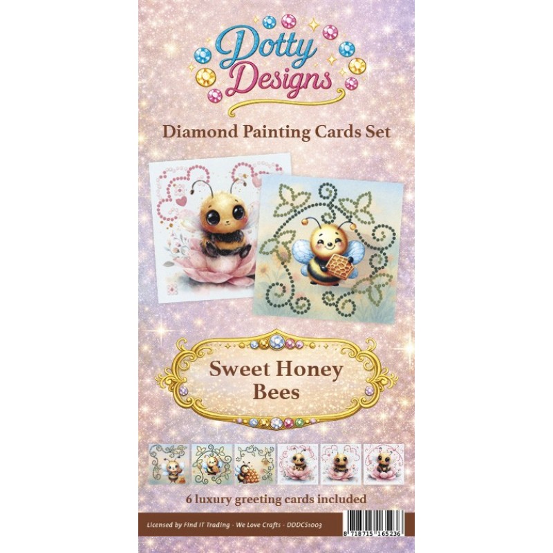 Dotty Design - Diamond Card Set - Sweet Honey Bees