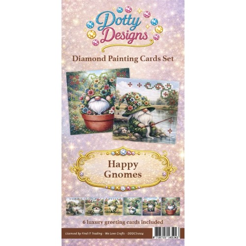 Dotty Design - Diamond Card Set - Happy Gnomes