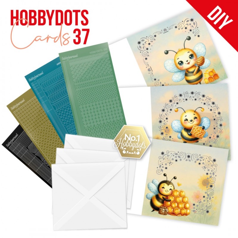 Hobbydots Cards 37 - Happy Bees Hobbydots Cards 37 - Happy Bees