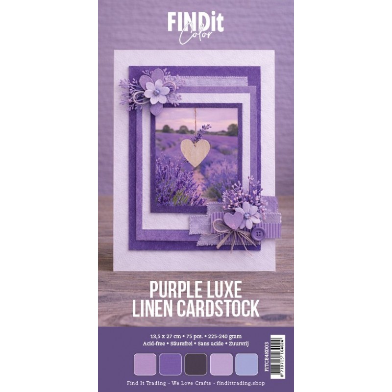 Find It Color - Linen Cardstock Pack 4K - Purple Luxe Pack Find It Color - Linen Cardstock Pack 4K - Purple Luxe Pack