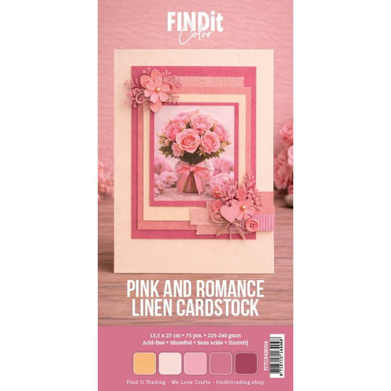 Find It Color - Linen Cardstock Pack 4K - Pink and Romance Pack Find It Color - Linen Cardstock Pack 4K - Pink and Romance Pack