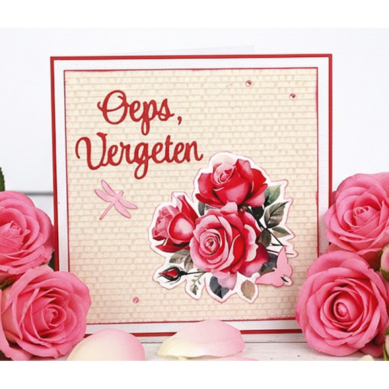 Linen Cardstock Pack - Berries Beauties - Floral Elegance - 4K