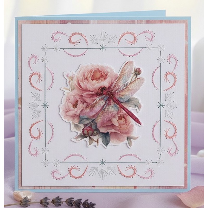 Linen Cardstock Pack - Berries Beauties - Dragonflies - 4K