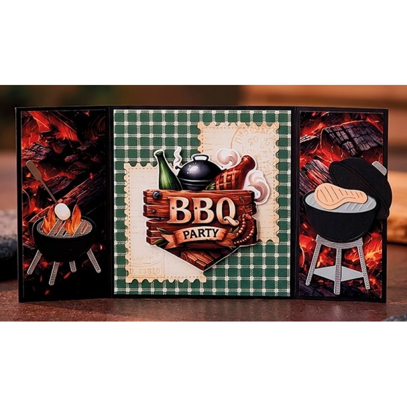 Linen Cardstock Pack - Berries Beauties - Grillmasters - 4K