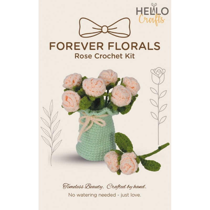 Forever Florals - Peach Roses