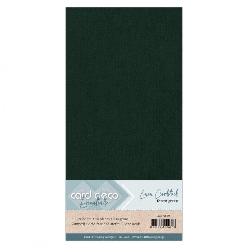 Linen Cardstock - 4K - Forest Green