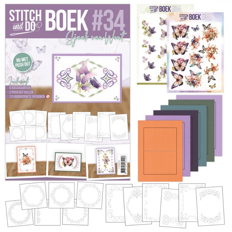 Stitch & Do boek A6 - 34 Butterfly Dreams Stitch & Do boek A6 - 34 Butterfly Dreams