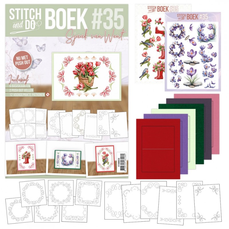 Stitch & Do boek A6 - 35 Springtime Stitch & Do boek A6 - 35 Springtime