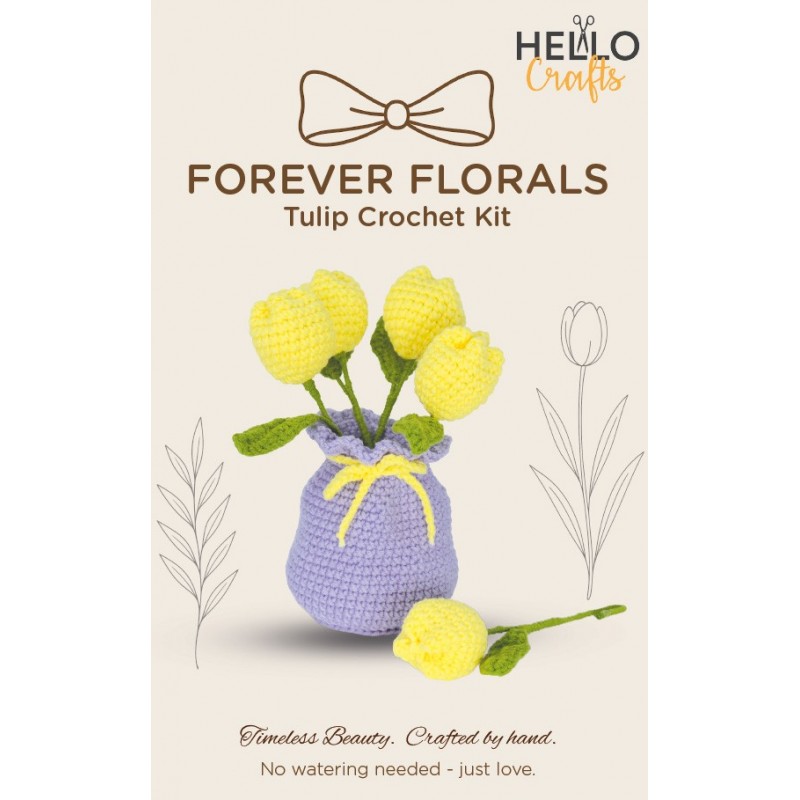 Forever Florals - Yellow Tulips